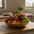 Teak Fruit Bowl