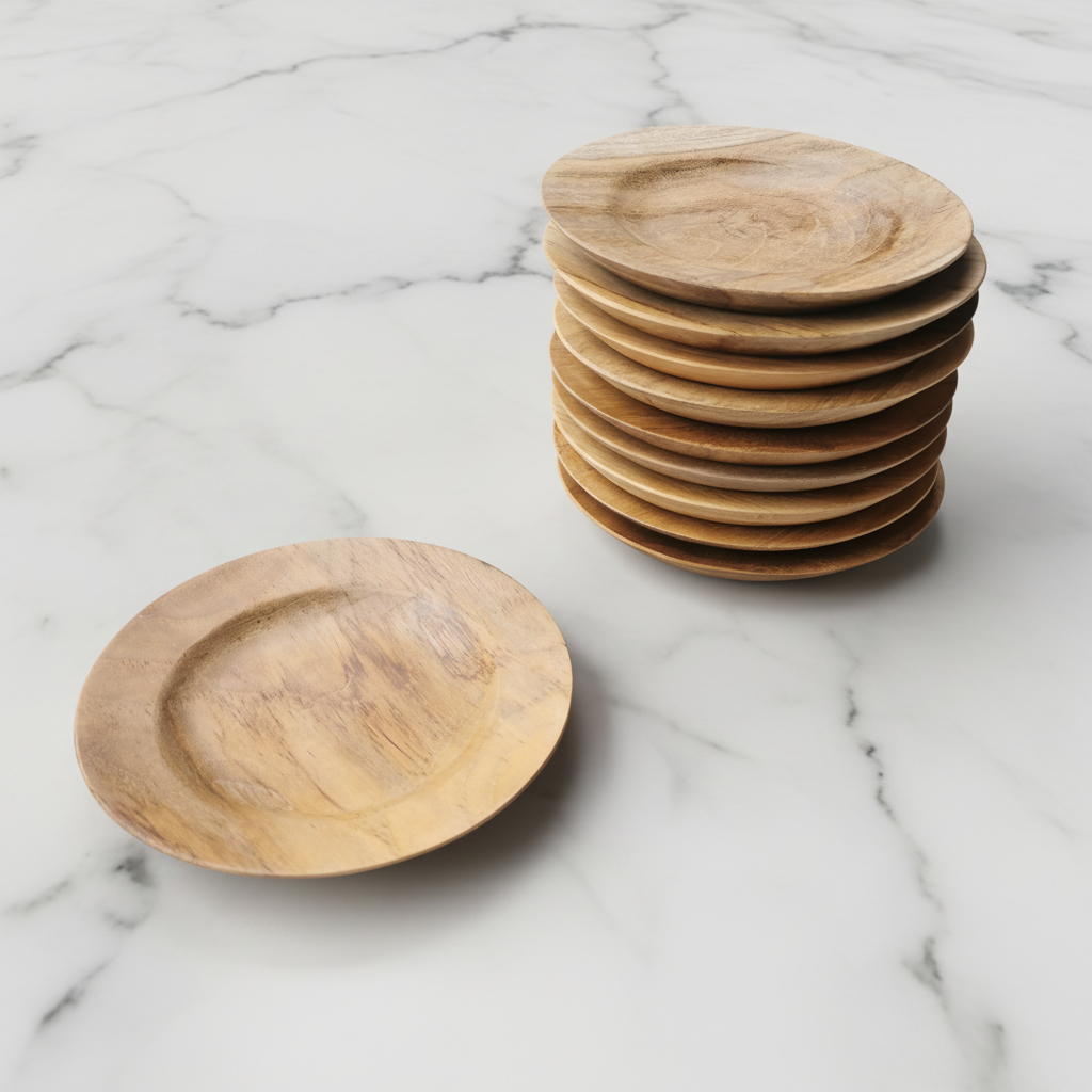 Teak Saucer (15cm)