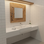 Rustic Teak Mirror