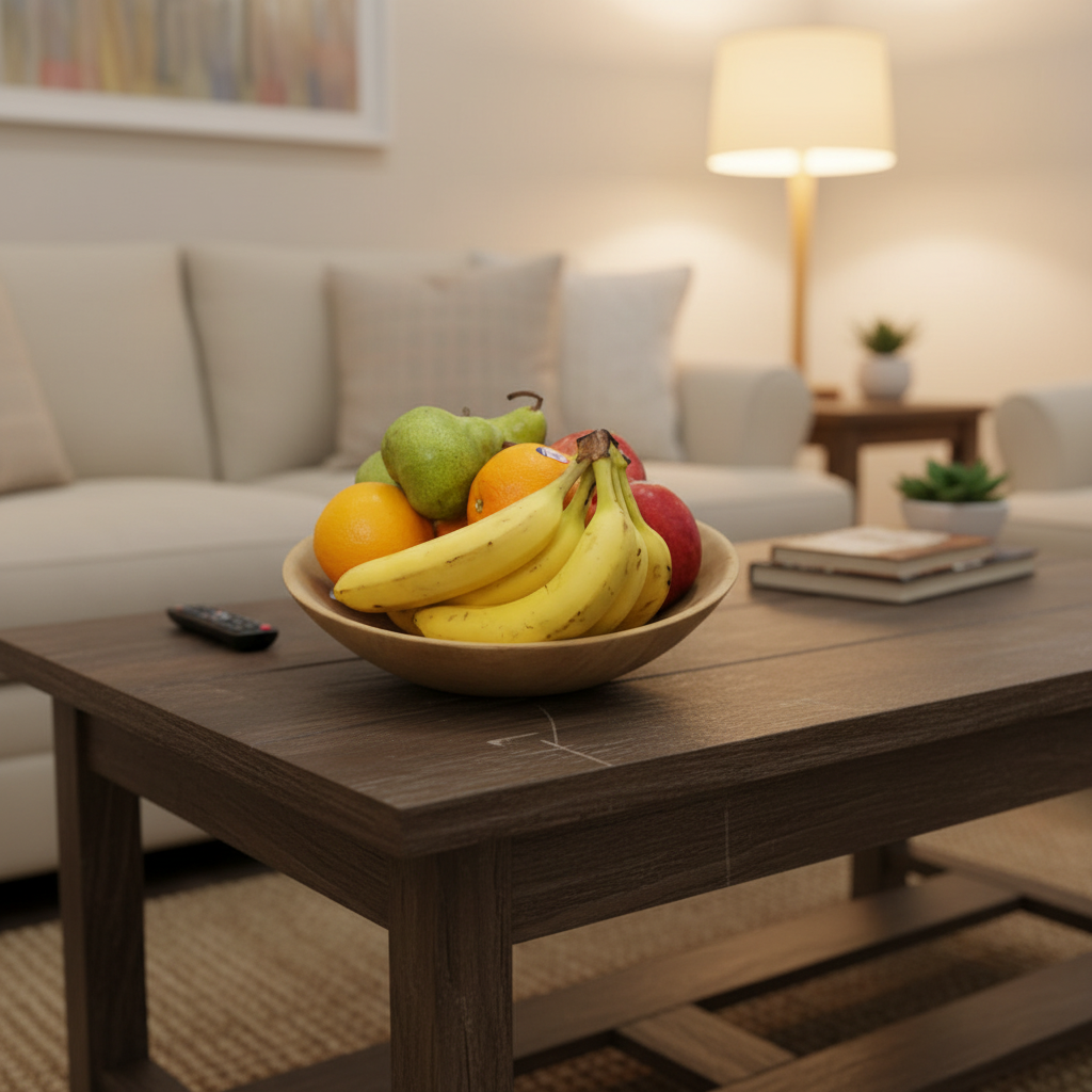 Teak Fruit Bowl