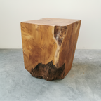 Square Log Stool/Plinth