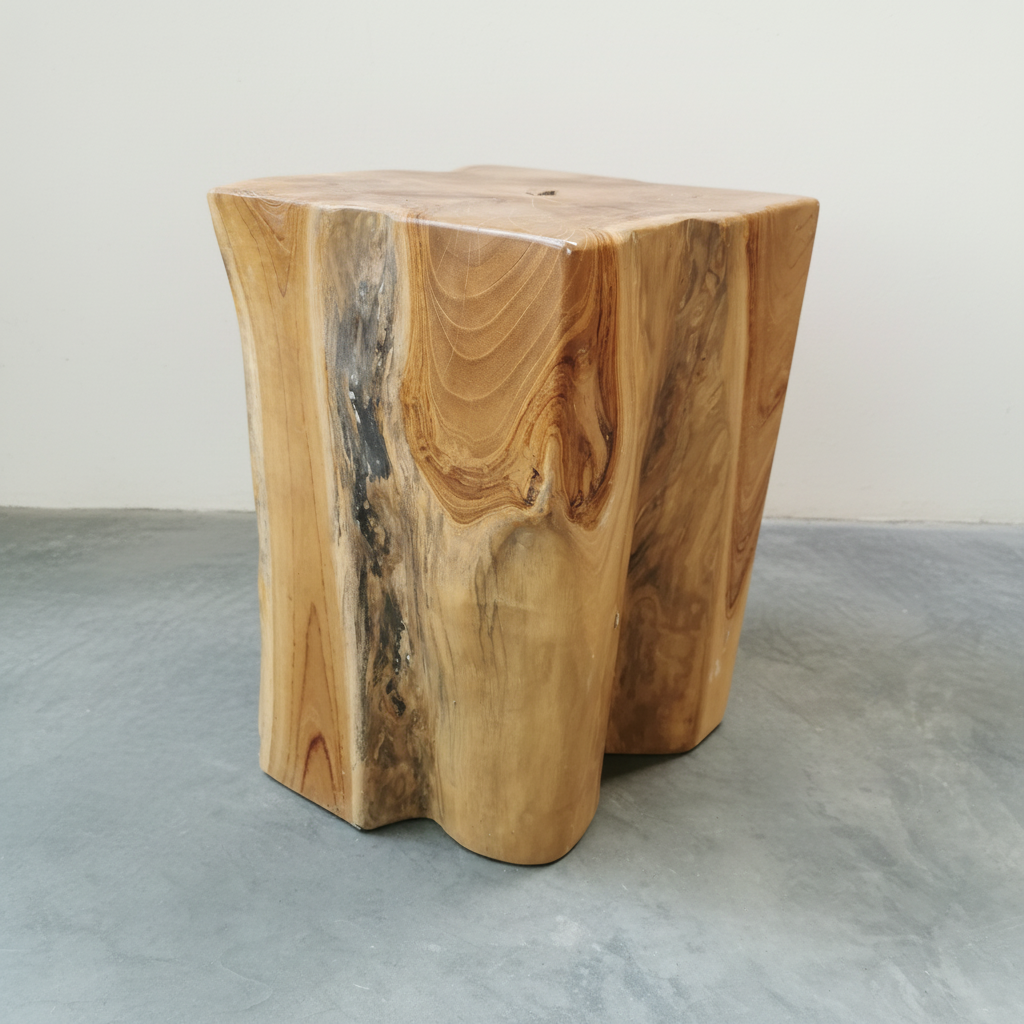 Square Log Stool/Plinth