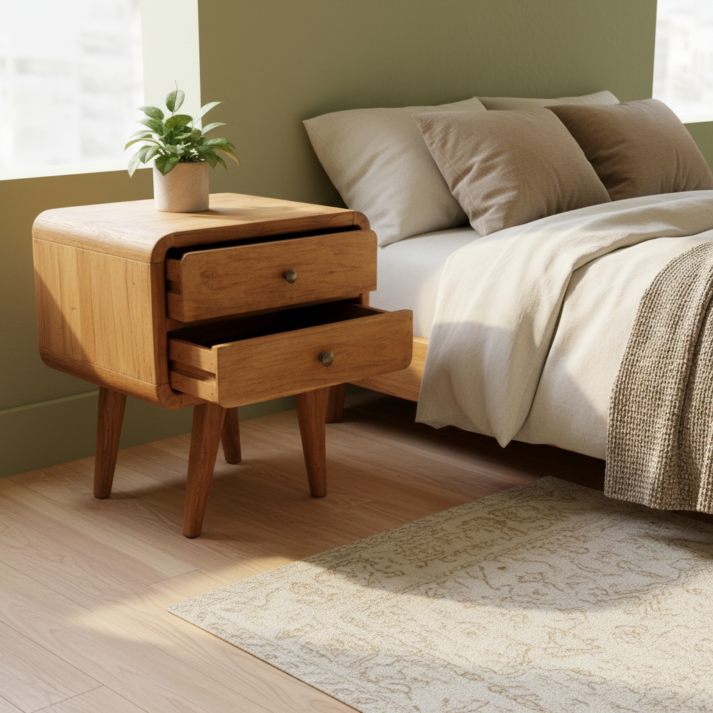 Rustic Bedside Table type 6
