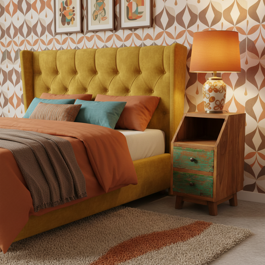 Rustic Bedside Table type 4