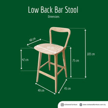 Load image into Gallery viewer, Low Back Bar Stool

