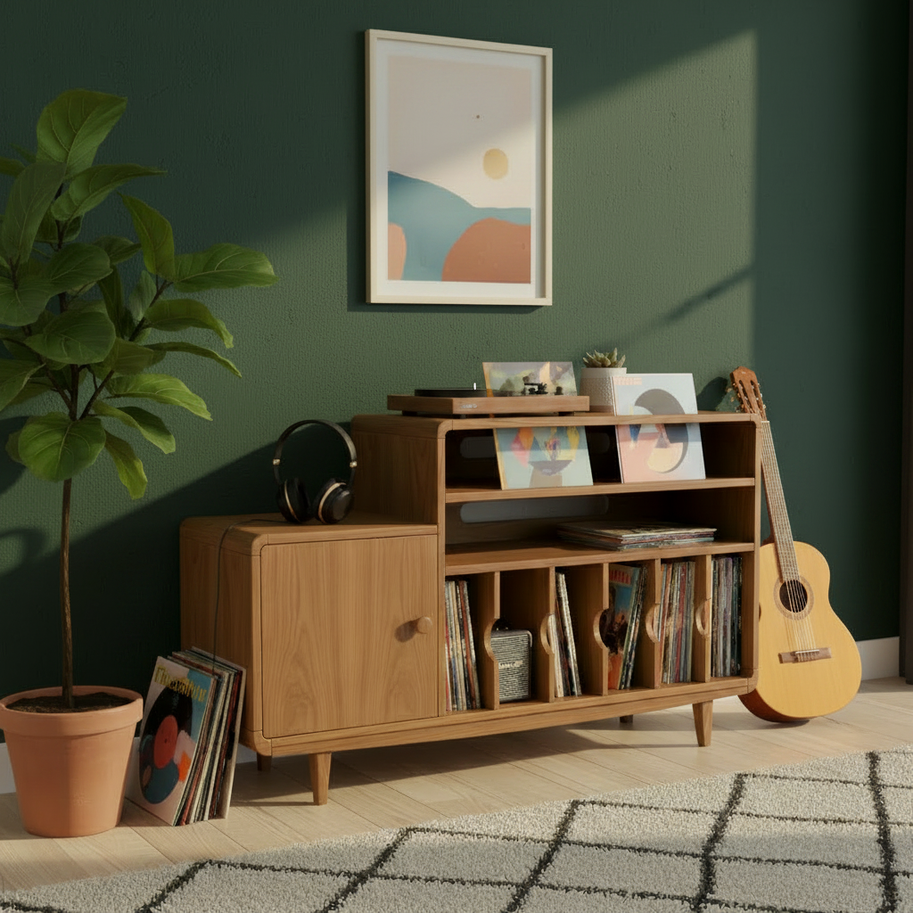 Custom Record Cabinet