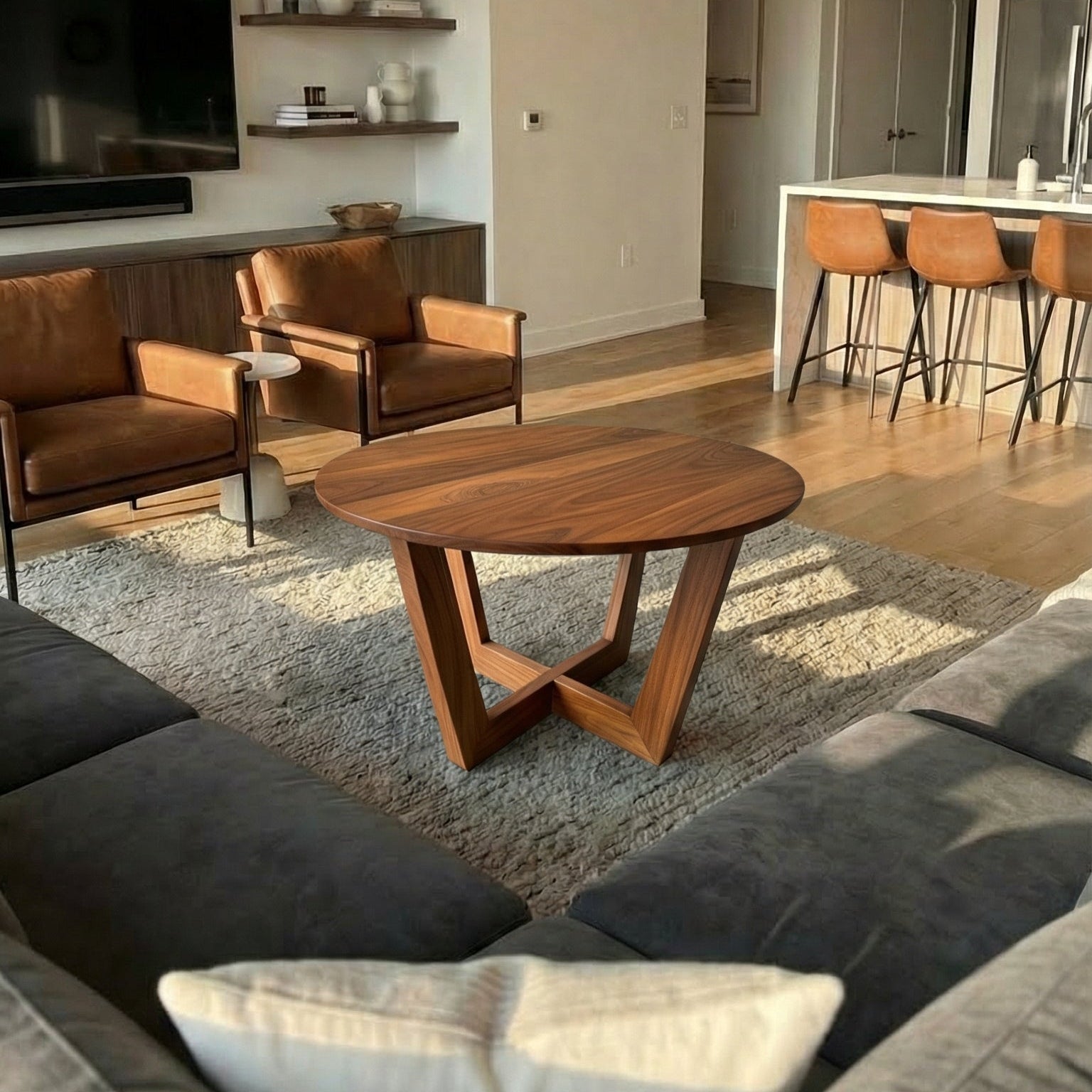 Bronte Round Coffee Table (raw)