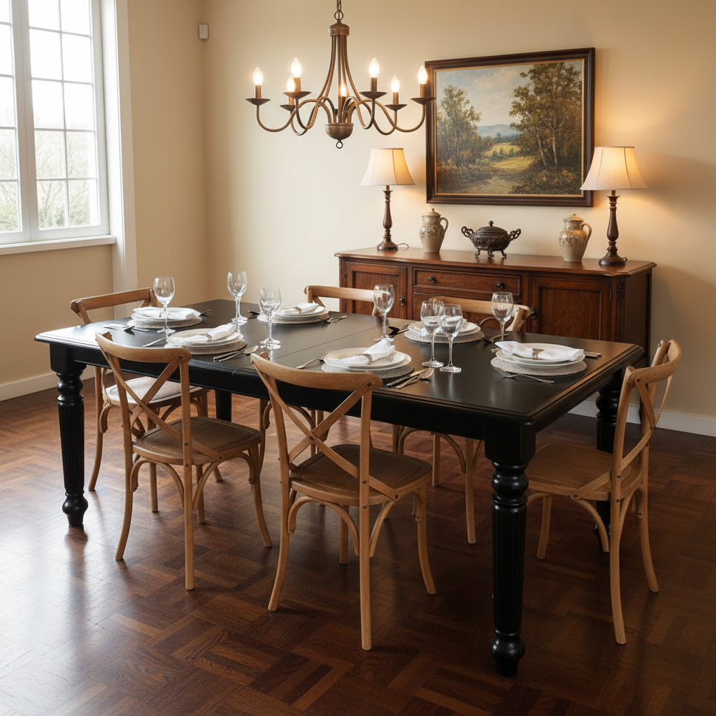 Rubber Wood Dining Table (pre-owned/as-new)