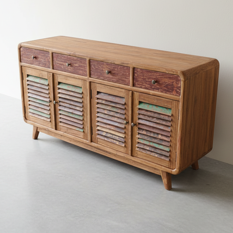 Louvred Sideboard (150cm) type 1