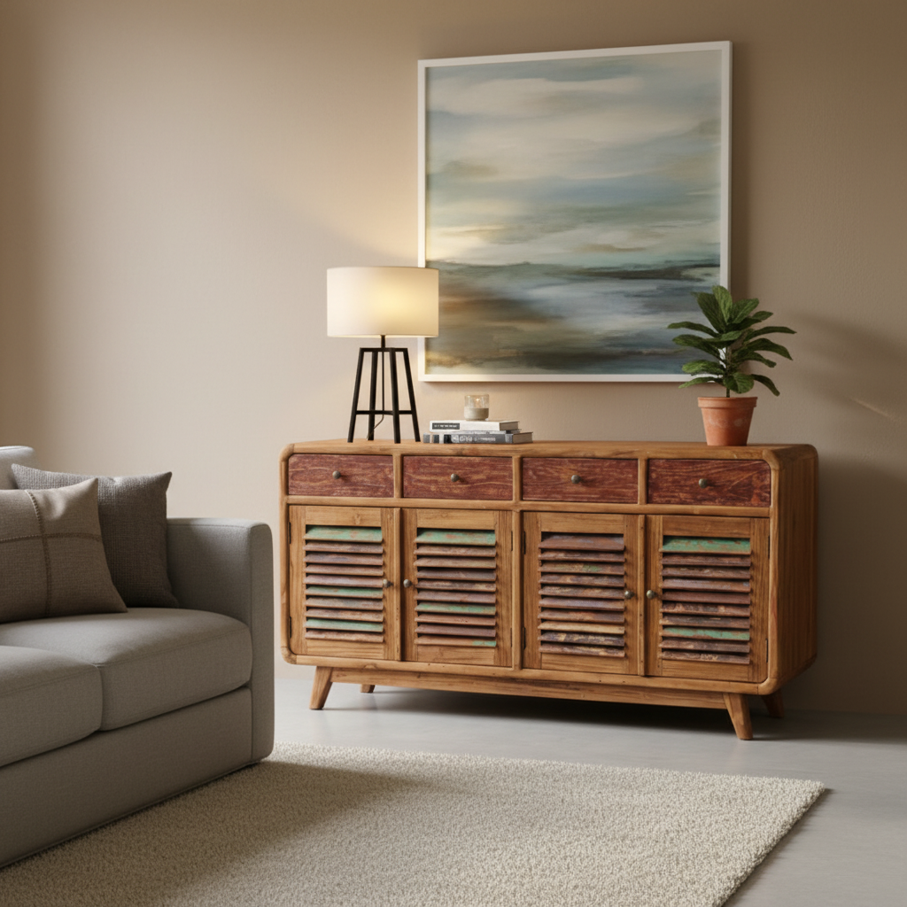 Louvred Sideboard (150cm) type 1