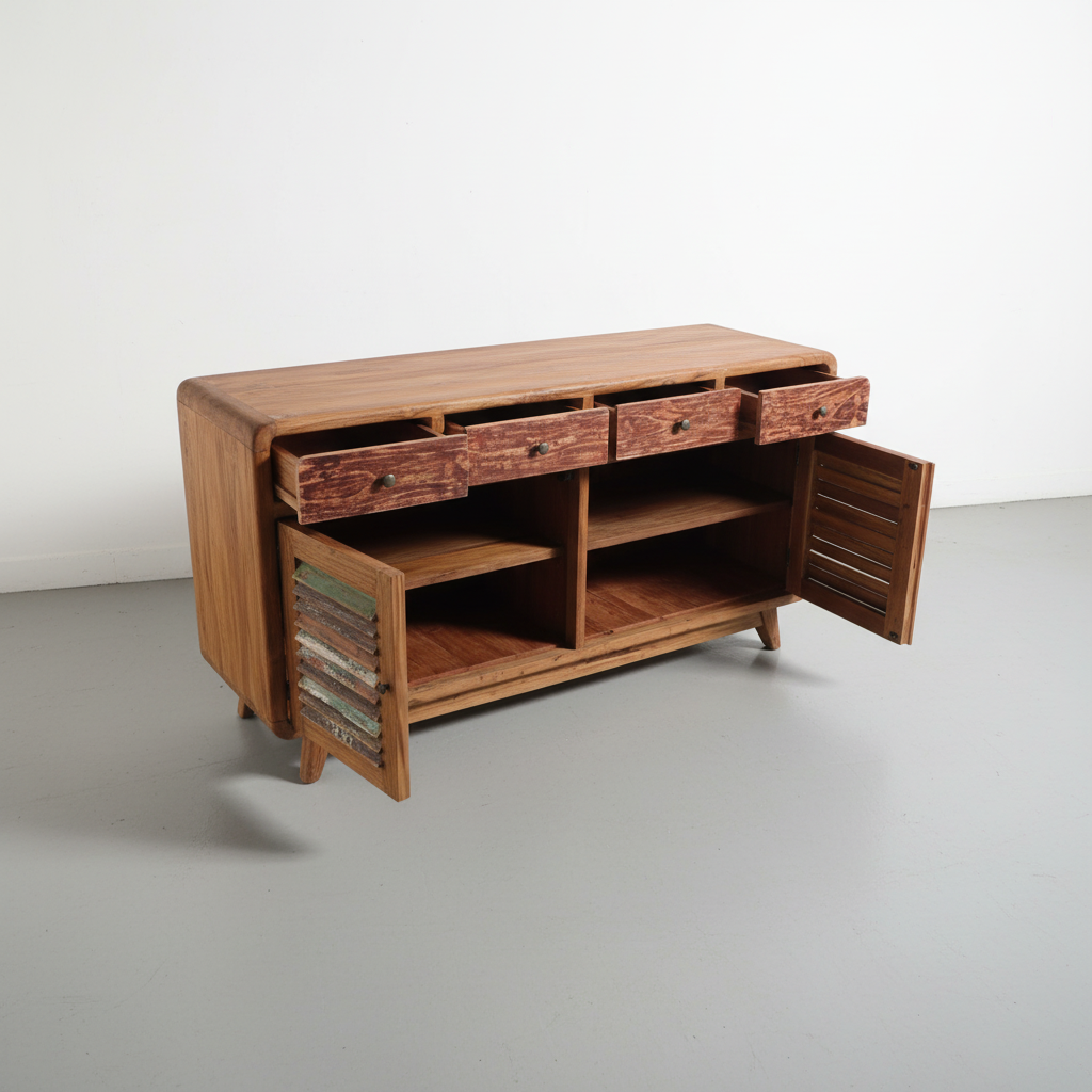 Louvred Sideboard (150cm) type 1