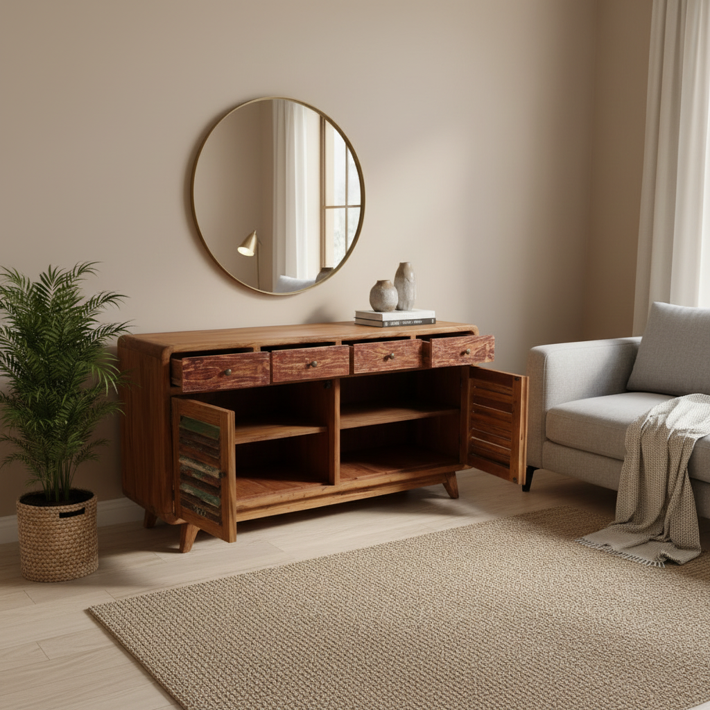 Louvred Sideboard (150cm) type 1