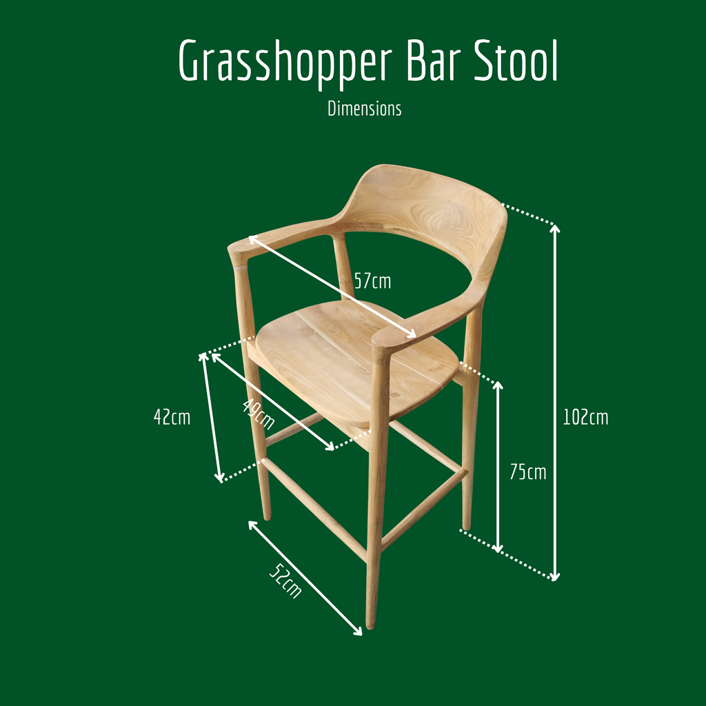 Grasshopper Bar Stool (60-65cm)