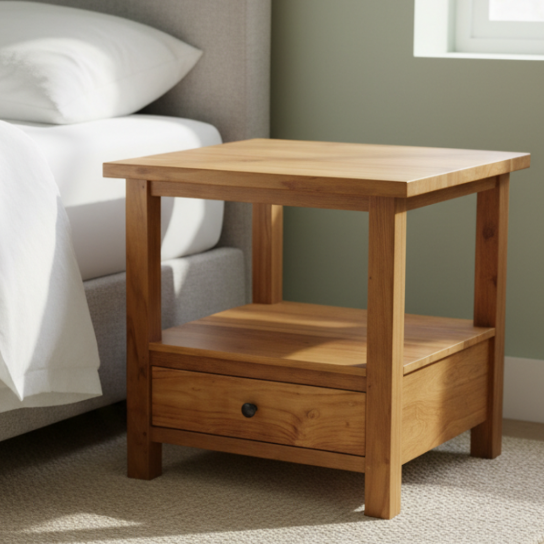 Byron Bedside Table (50cm High)