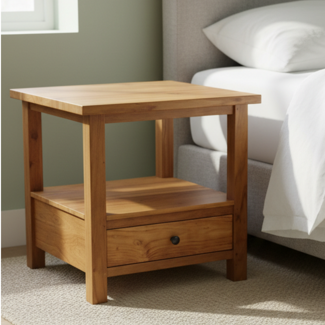 Byron Bedside Table (60cm High)