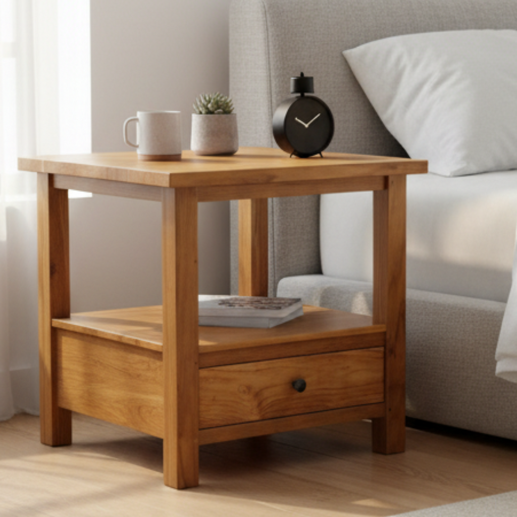 Byron Bedside Table (50cm High)