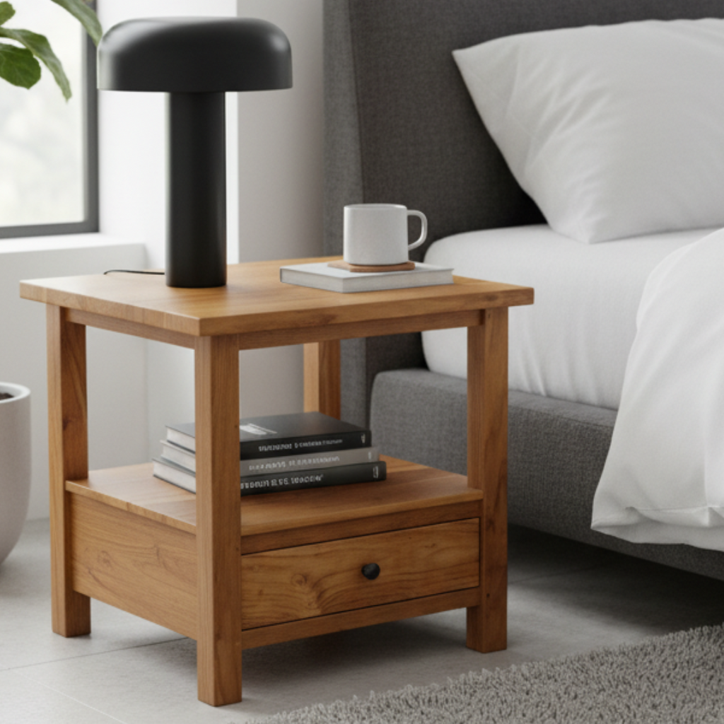 Byron Bedside Table (50cm High)