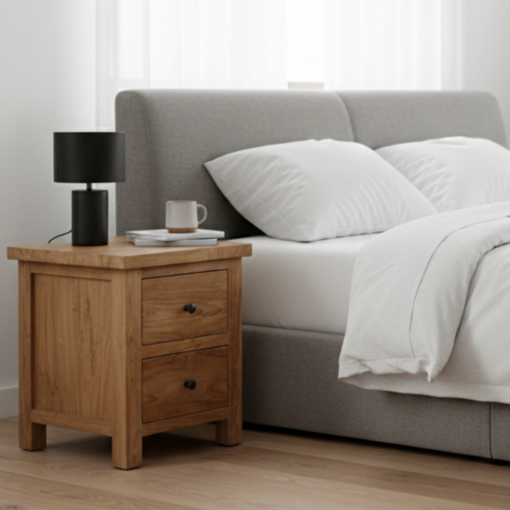 Byron Bedside Table (60cm High)