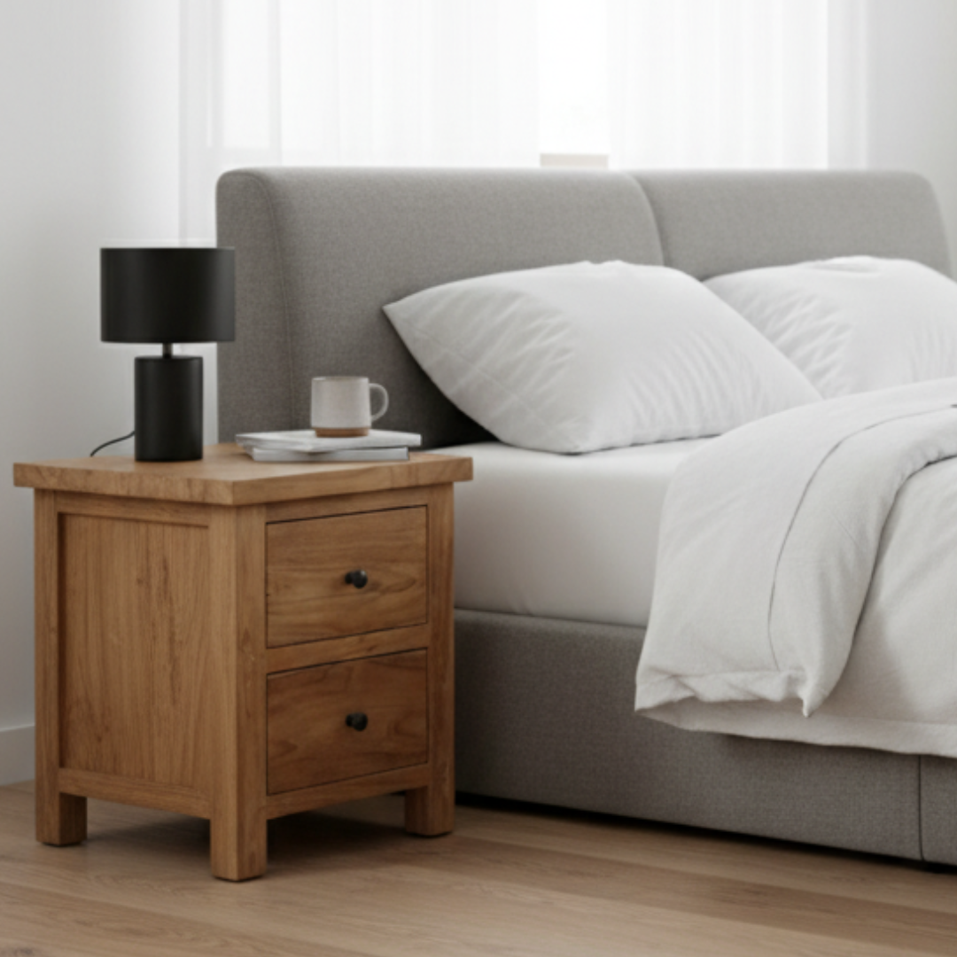 Byron Bedside Table (60cm High)