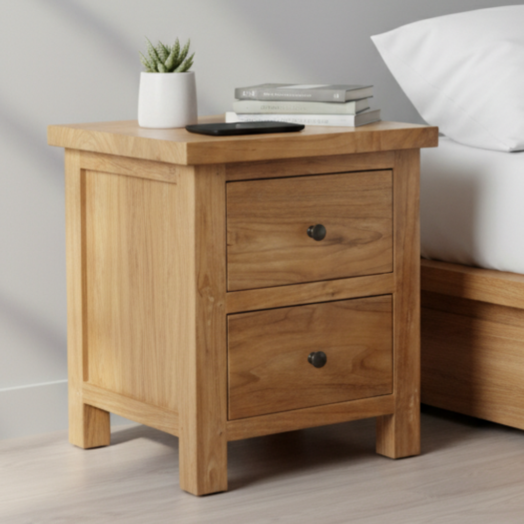 Byron Bedside Table (60cm High)