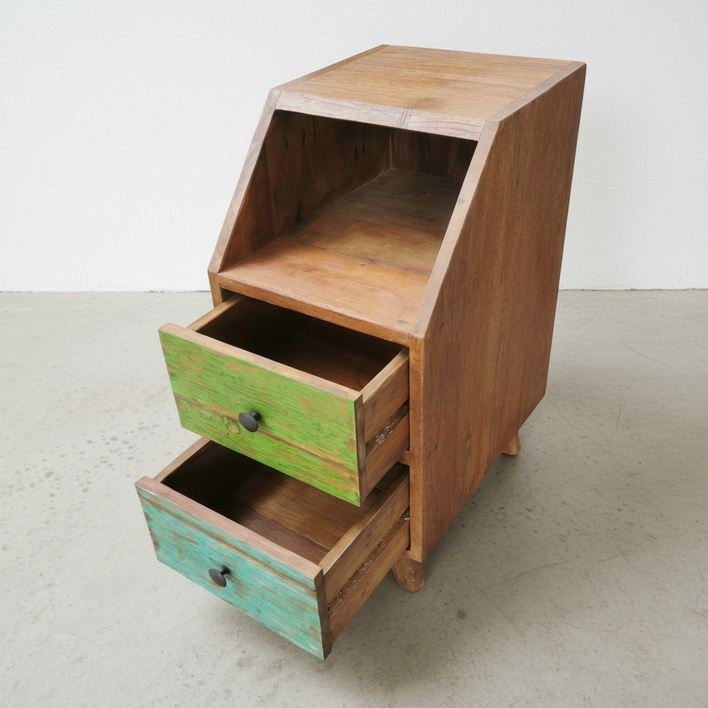 Rustic Bedside Table type 4