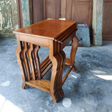 Load image into Gallery viewer, Teak Nesting Tables (set of 4)
