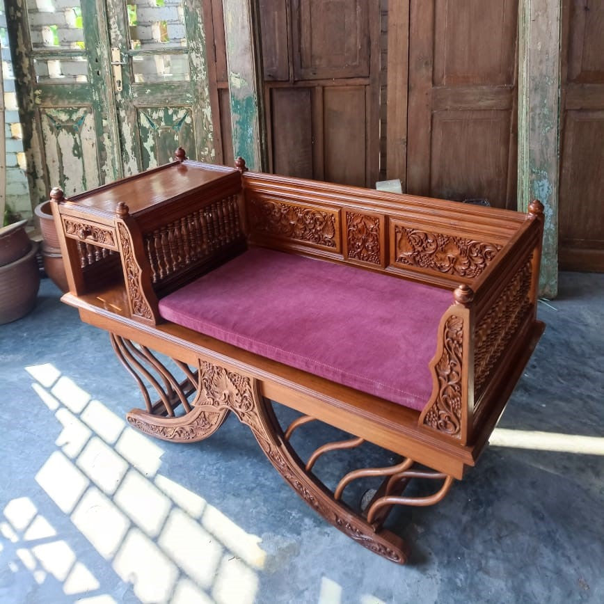 Teak Telephone Table/Chair