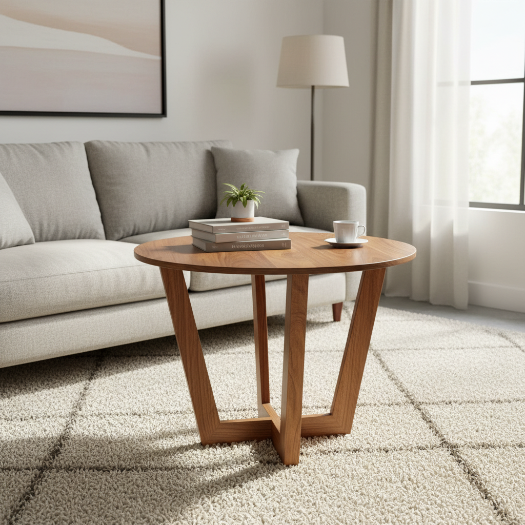 Bronte Round Coffee Table (raw)