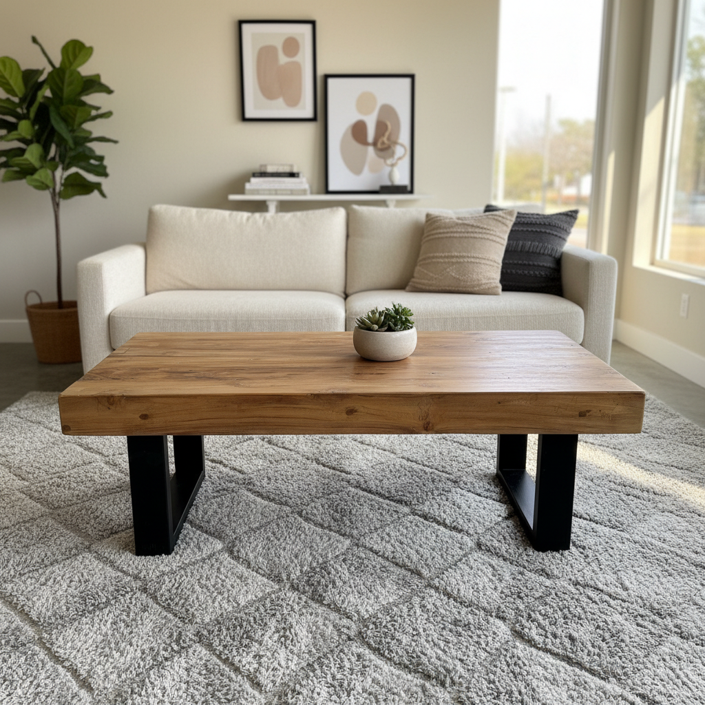 Rustic Thick Coffee Table