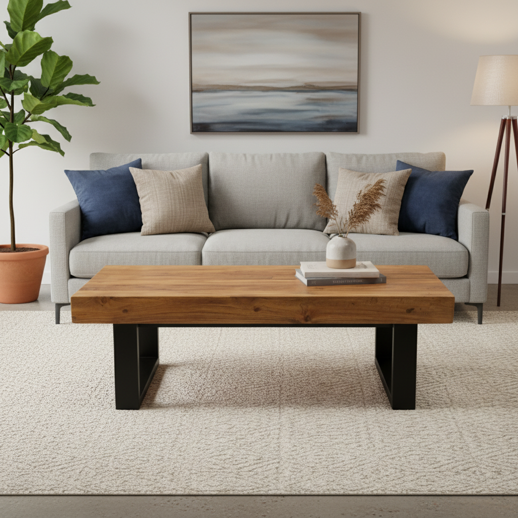 Rustic Thick Coffee Table