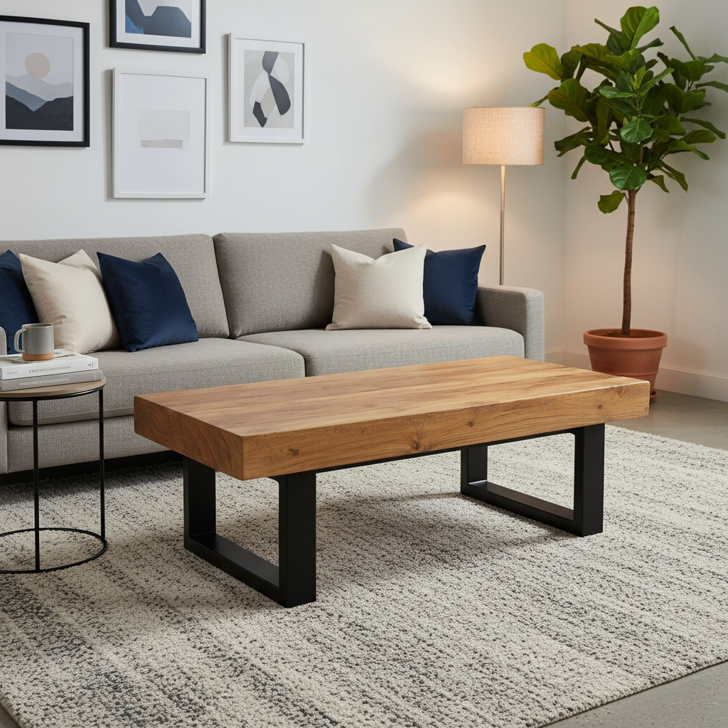 Rustic Thick Coffee Table