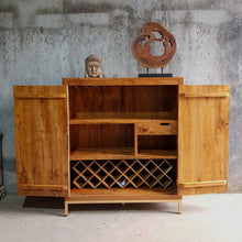 Load image into Gallery viewer, Herringbone Wine Cabinet
