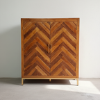 Herringbone Wine Cabinet