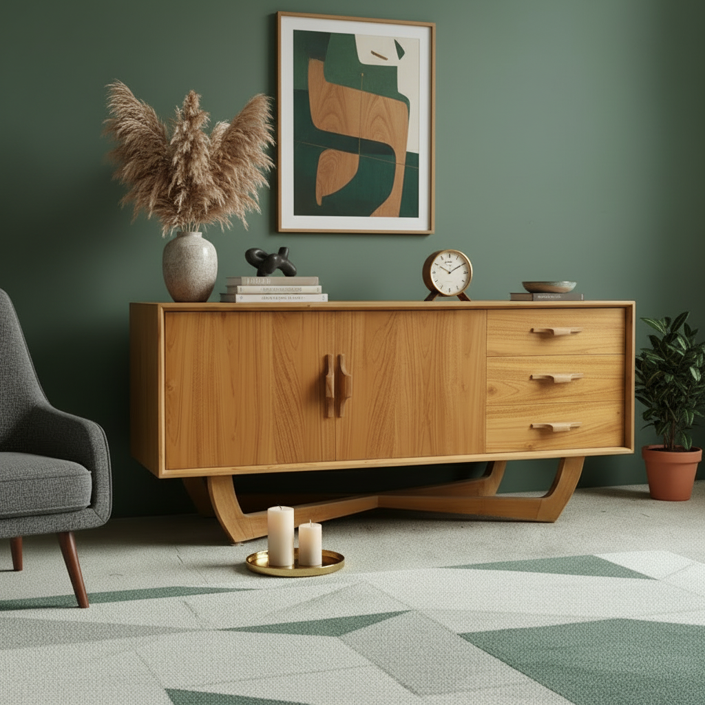 Mid Century TV Console (150cm) Type 1