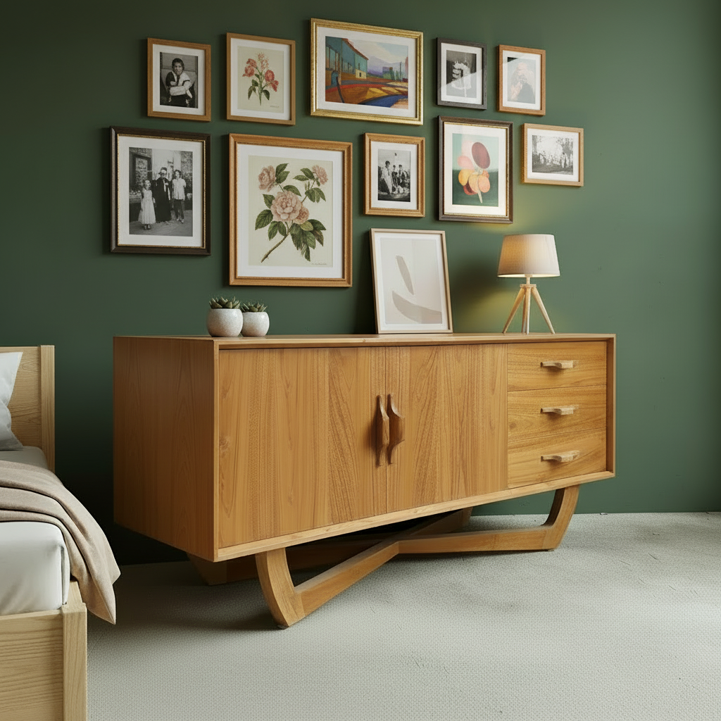 Mid Century TV Console (150cm) Type 1
