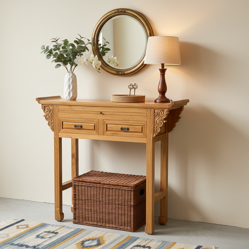 Oriental Entry Console/Altar (120cm)