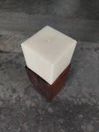 Vintage Teak Candle Holder (incl. candle) #3