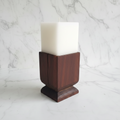 Vintage Teak Candle Holder (incl. candle) #3