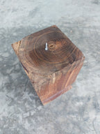Vintage Teak Candle Holder (incl. candle) #5