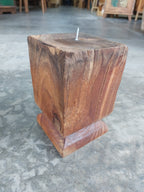 Vintage Teak Candle Holder (incl. candle) #5