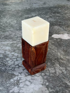 Vintage Teak Candle Holder (incl. candle) #6