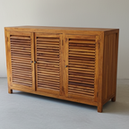 Louvred Shoe Cabinet (150cm) type 2