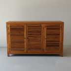 Louvred Shoe Cabinet (150cm) type 2