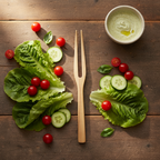 Teak Salad Fork #1