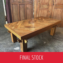Load and play video in Gallery viewer, Chevron Parquet Coffee table
