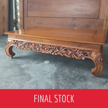 Load and play video in Gallery viewer, Vintage Teak Opium Bed Coffee Table #1
