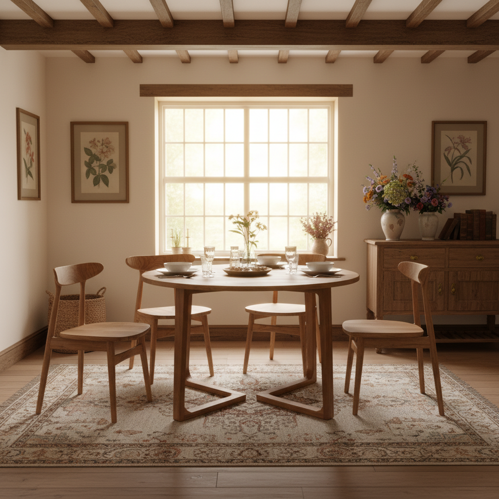 Ramberg Round Dining Table (4 Legs)