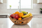 Live Edge Teak Fruit Bowl