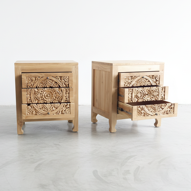 Ornate Bedside Table