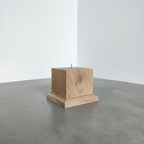 Teak Candle Holder (incl. candle)